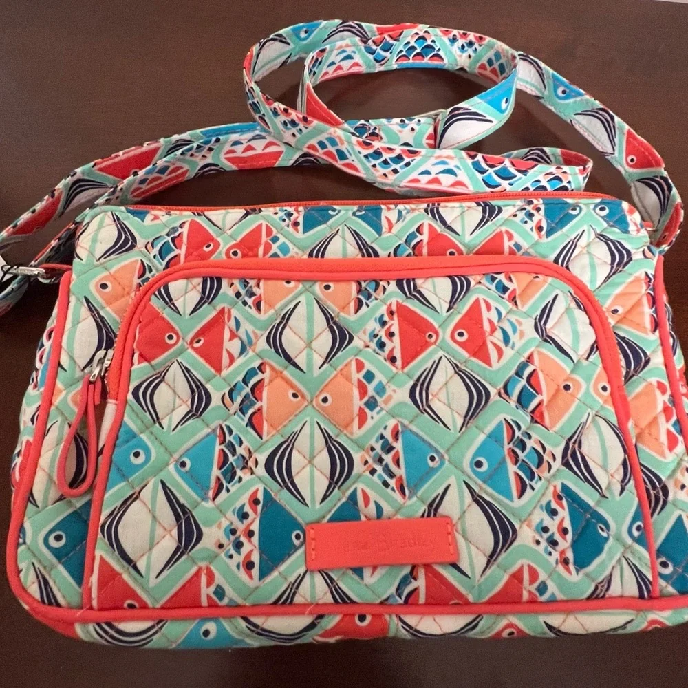 VERA BRADLEY GO FISH iconic RFID little hipster crrossbody, signature cotton NWT